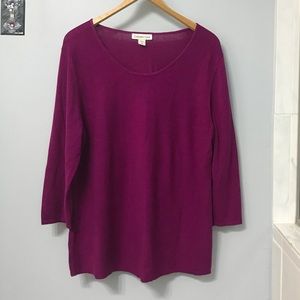 Coldwater Creek Purple Sweater